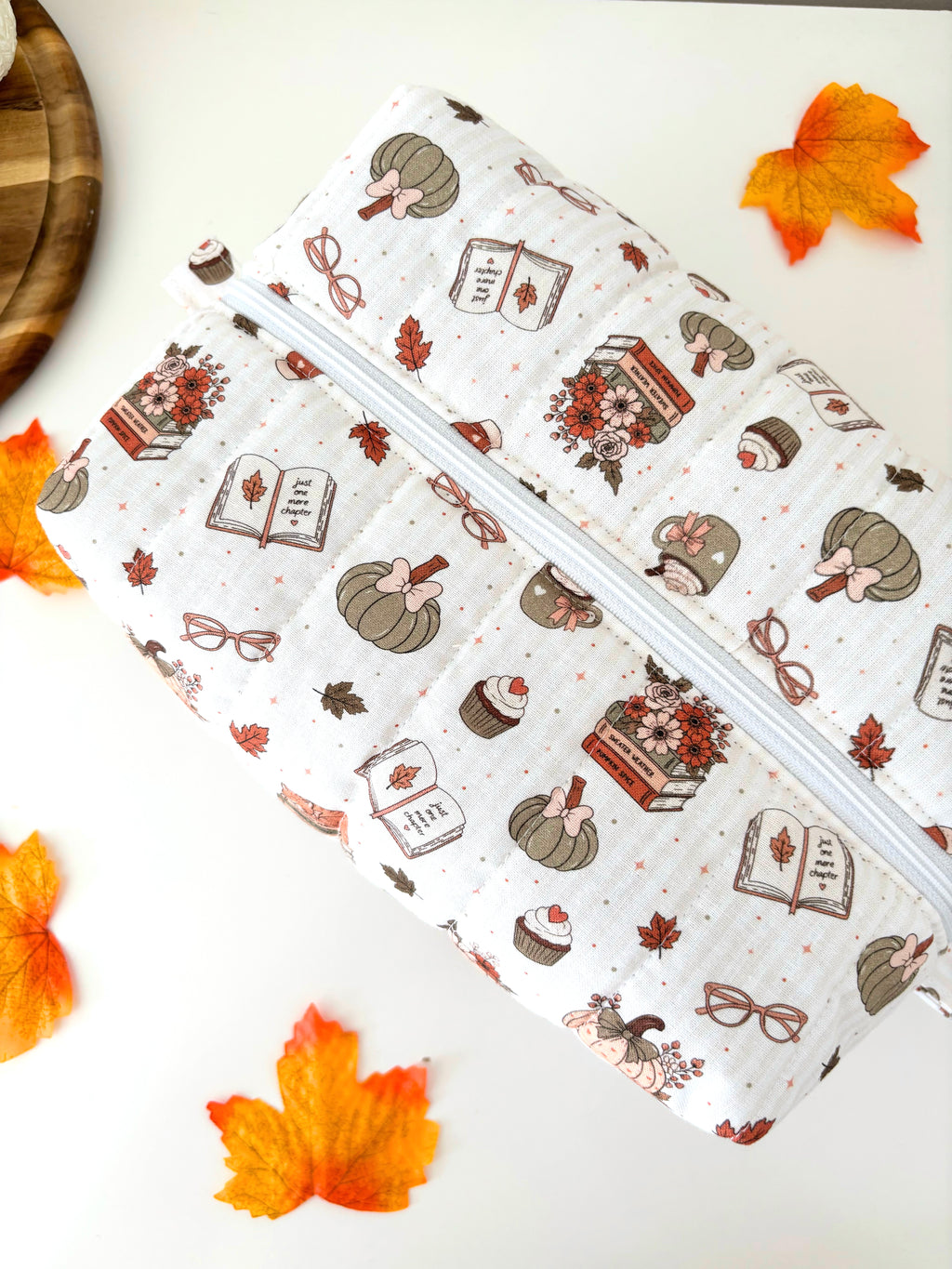 Cosy Chapters boxy carry all pouch