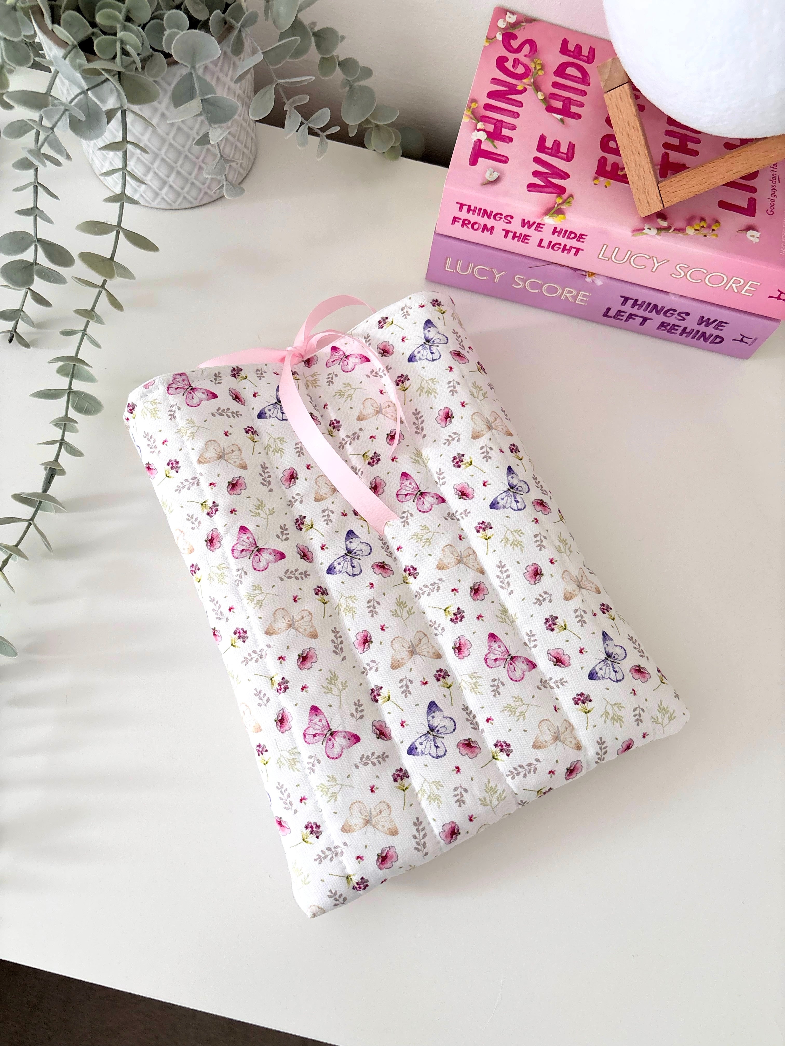 Butterfly quilted book sleeve