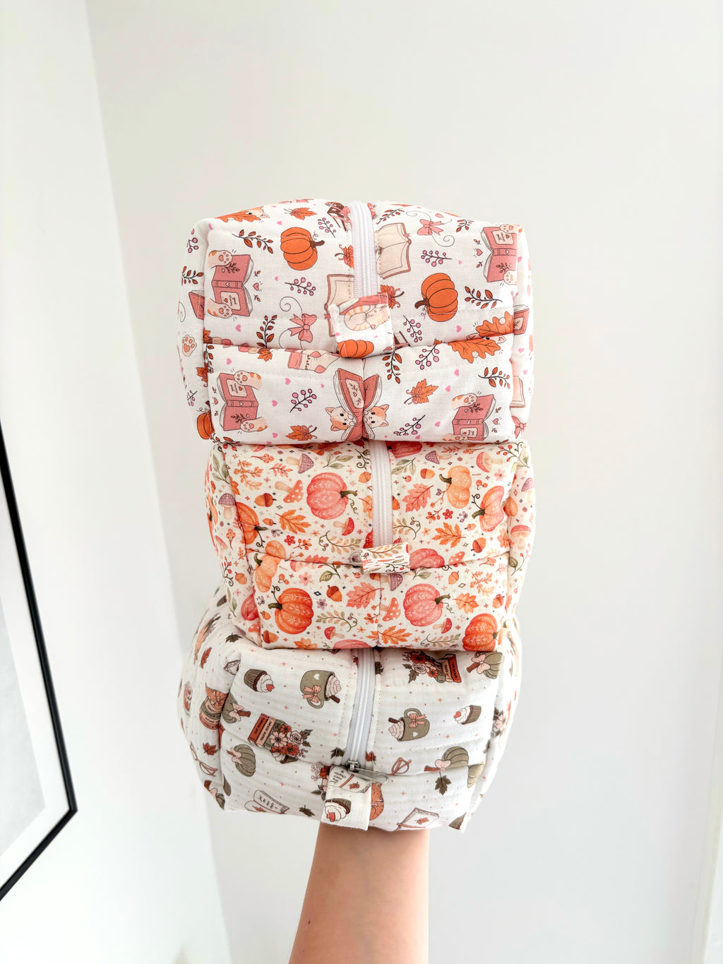 Autumn Tales boxy carry all pouch