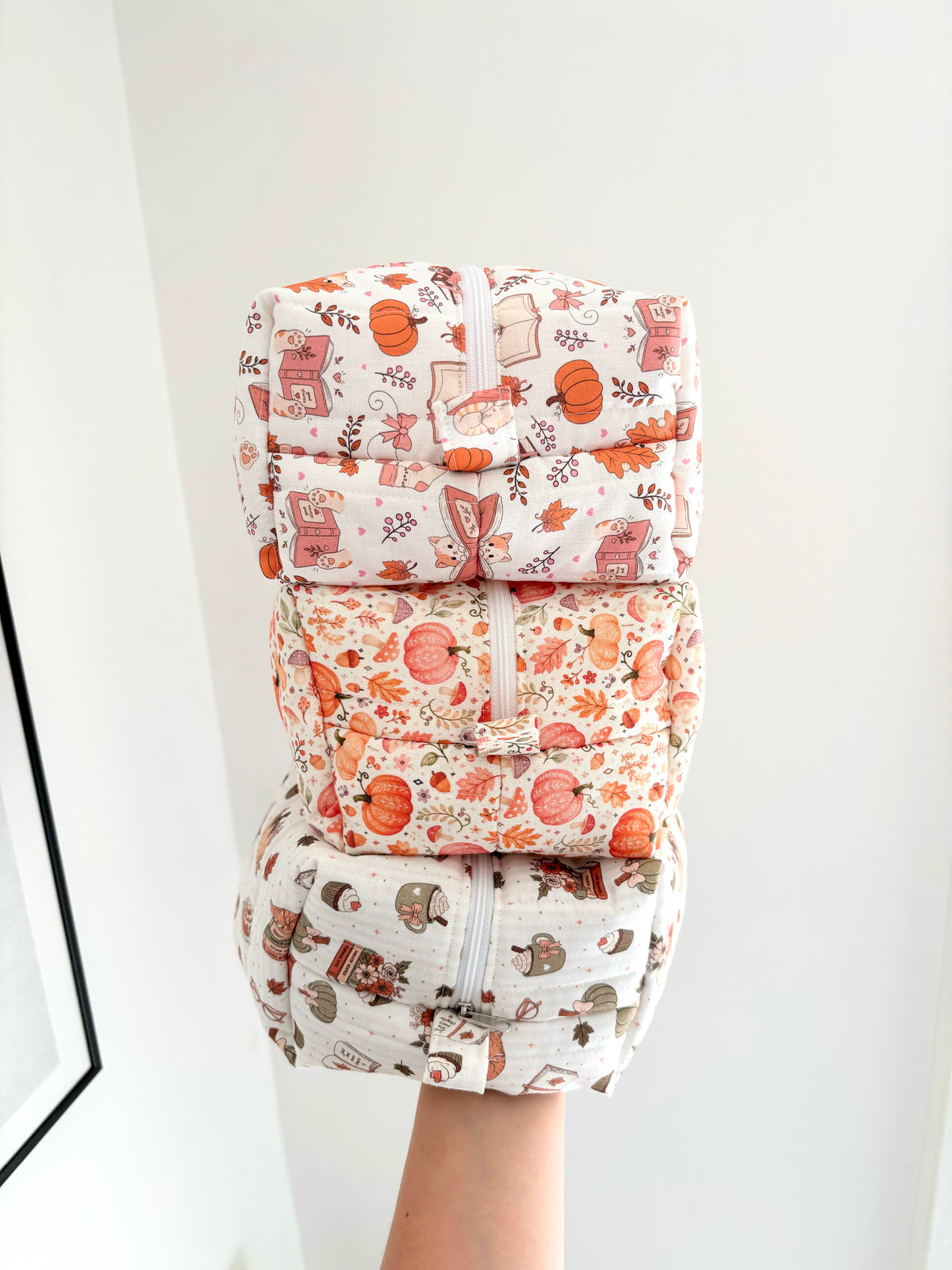 Autumn Tales boxy carry all pouch