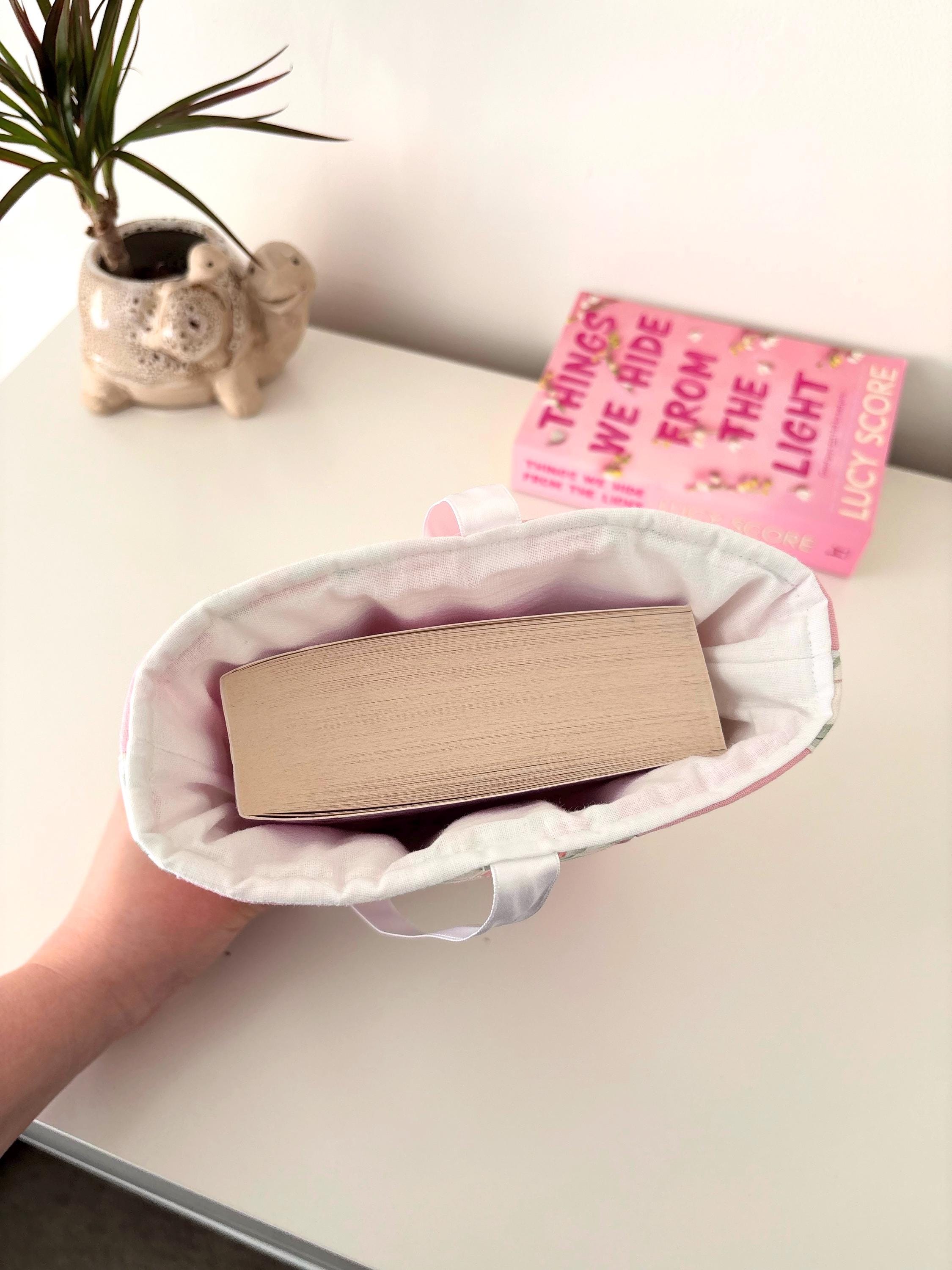 Pink citrus quilted book sleeve