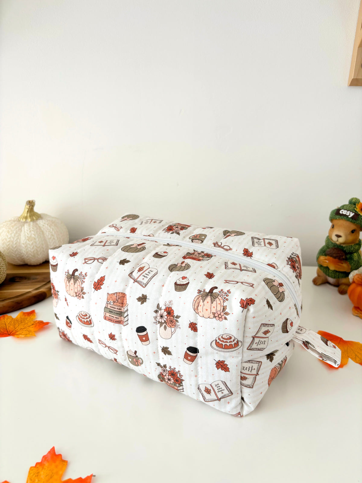 Cosy Chapters boxy carry all pouch