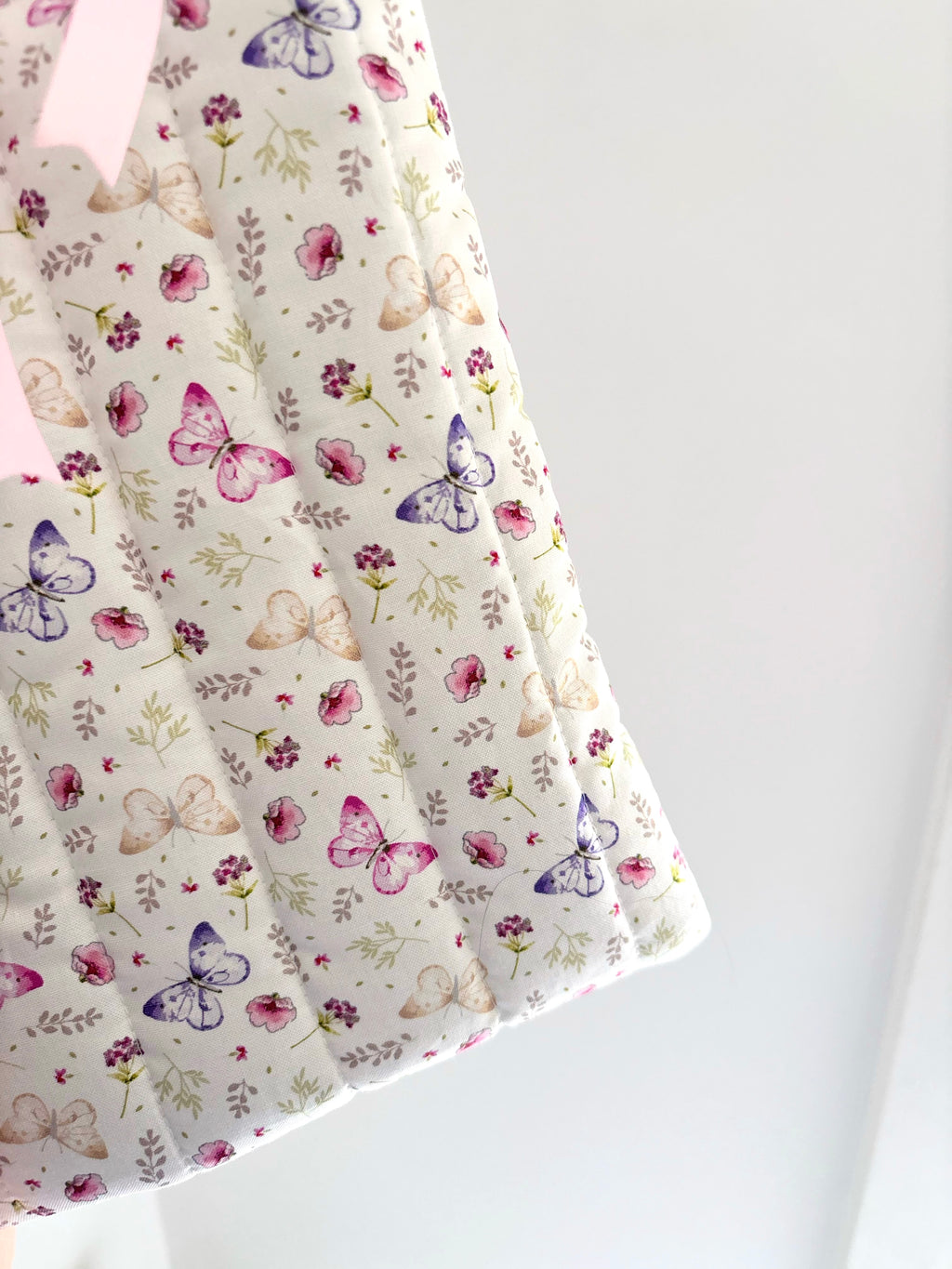 Butterfly quilted book sleeve