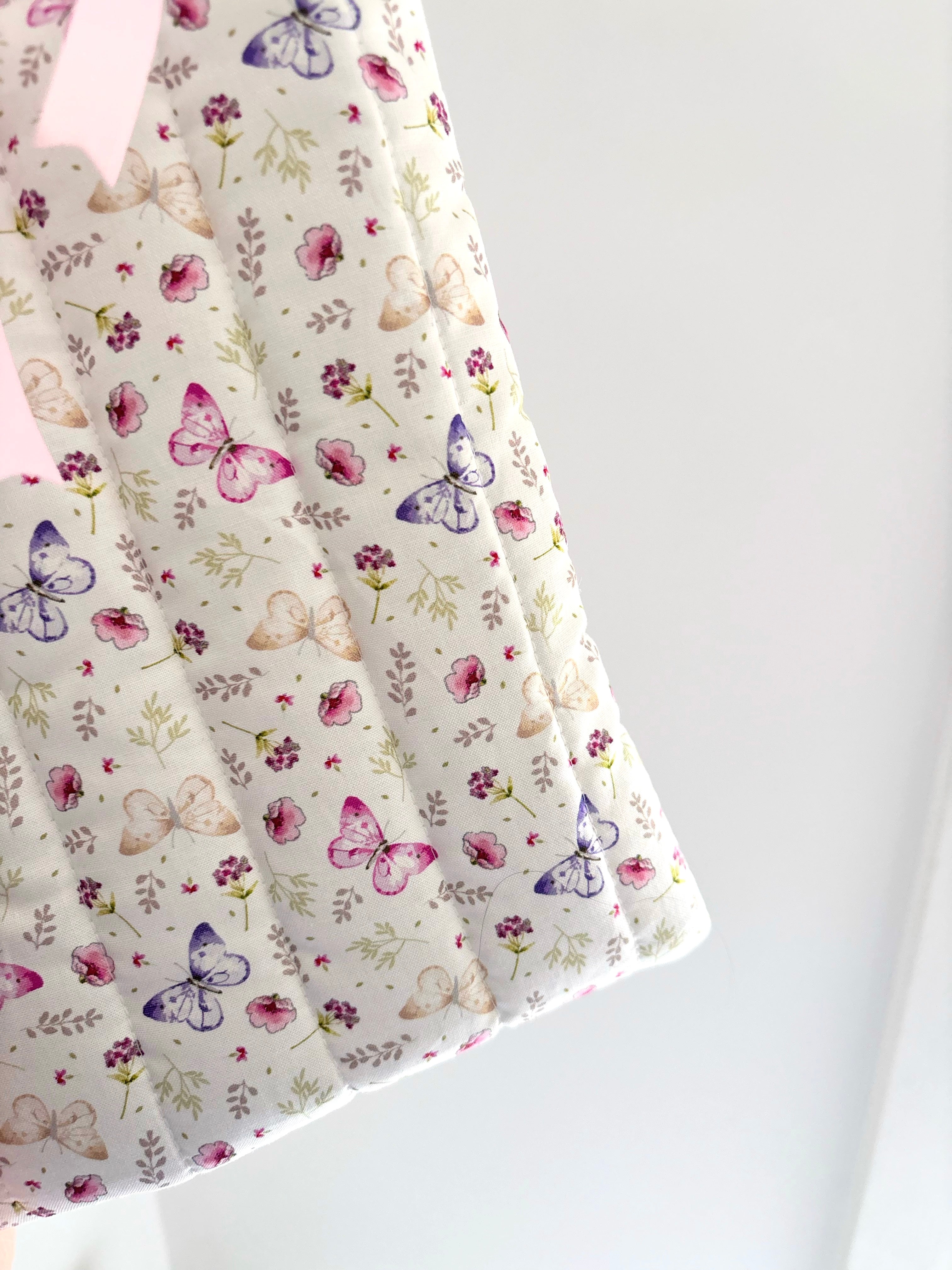 Butterfly quilted book sleeve