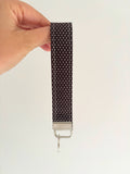 Polka dot / gingham wristlet