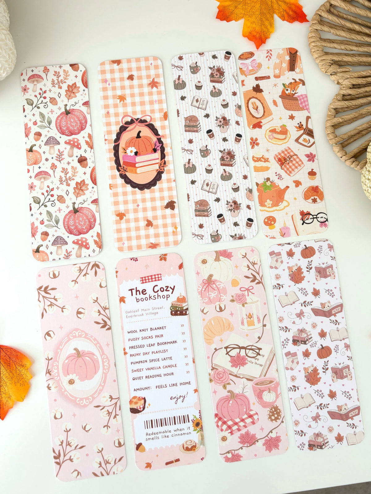 Autumn bookmark bundle