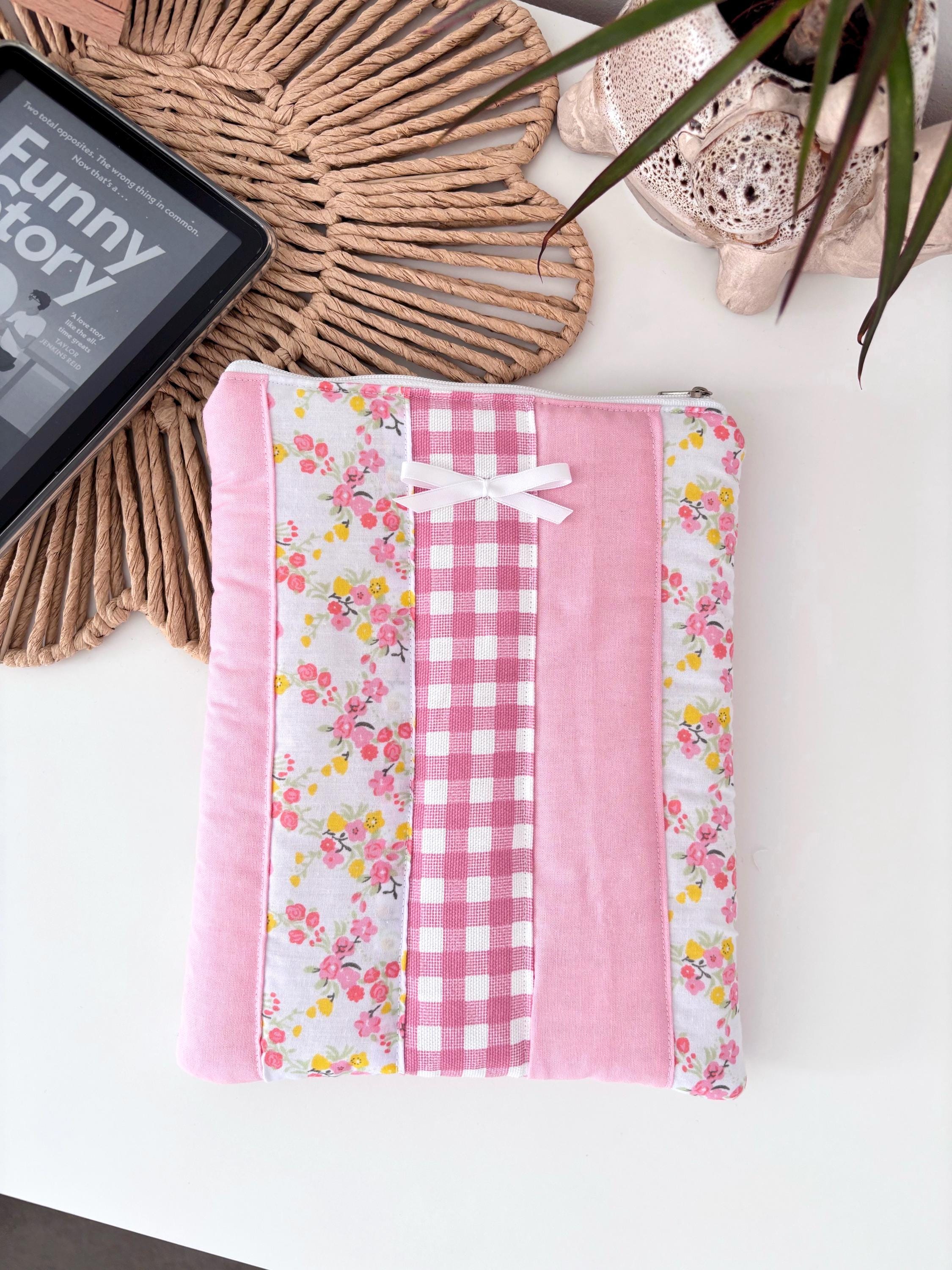 Pink patchwork kindle/e-reader sleeve