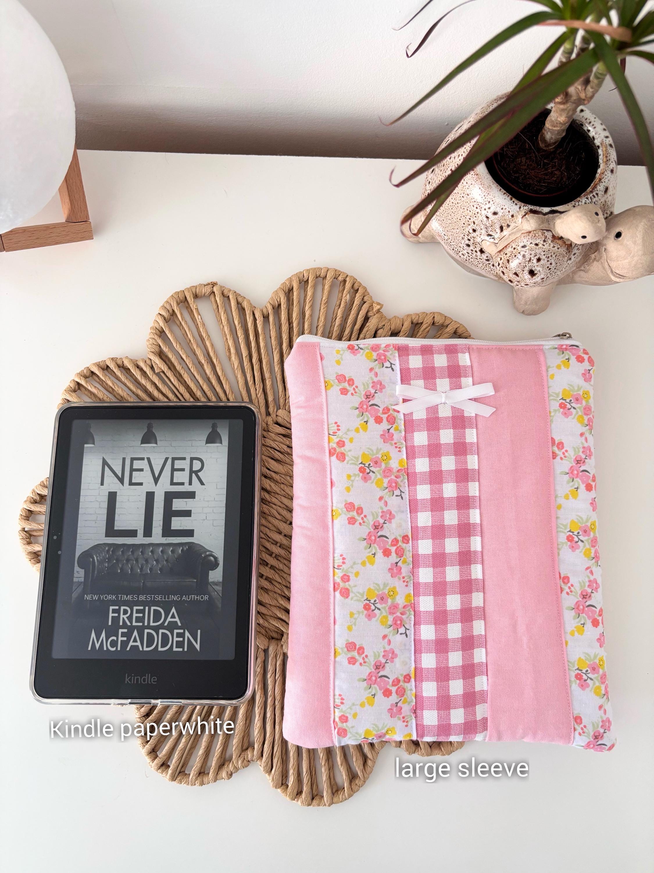 Pink patchwork kindle/e-reader sleeve