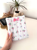 Pink floral kindle / e-reader sleeve