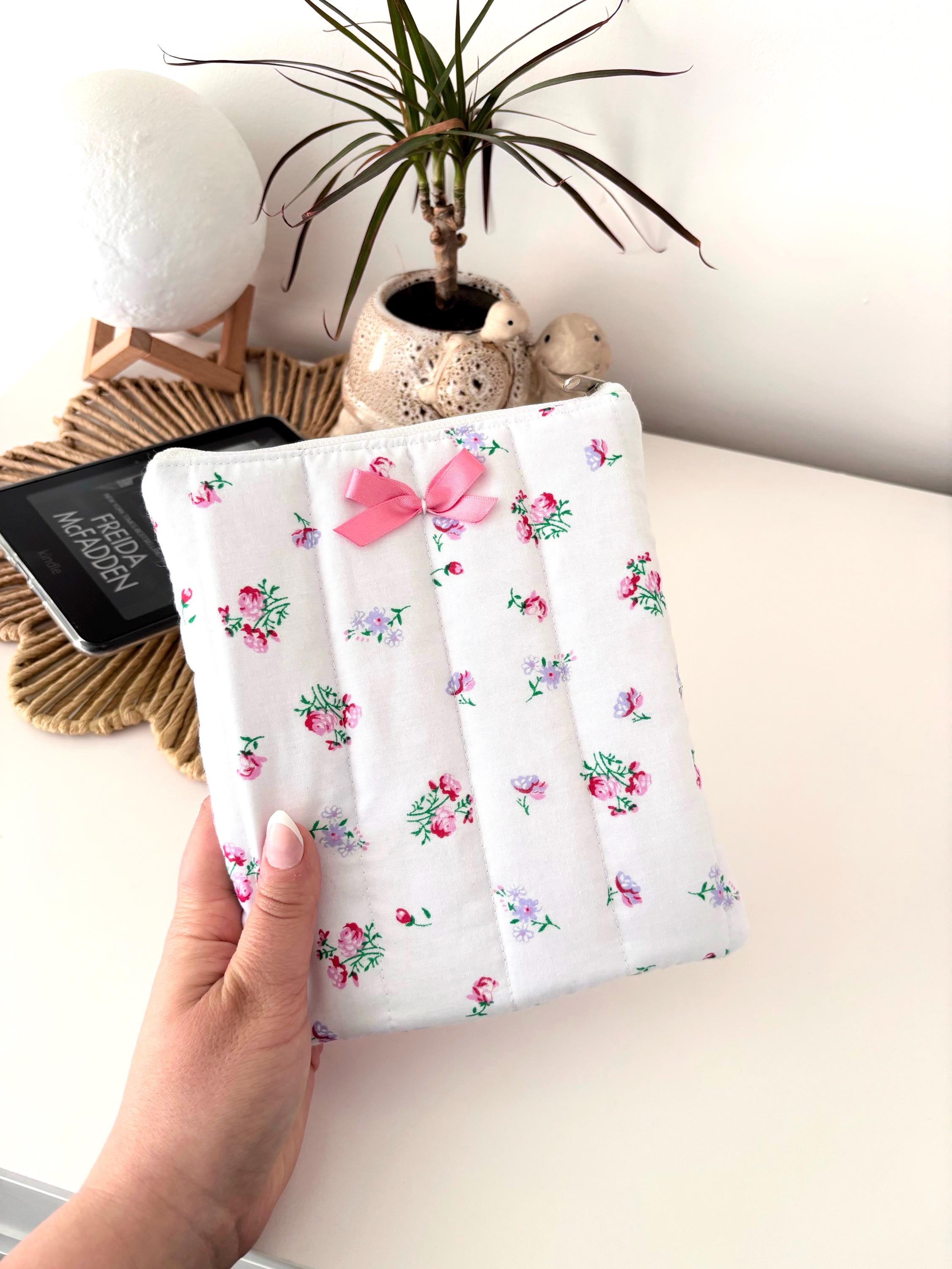 Pink floral kindle / e-reader sleeve