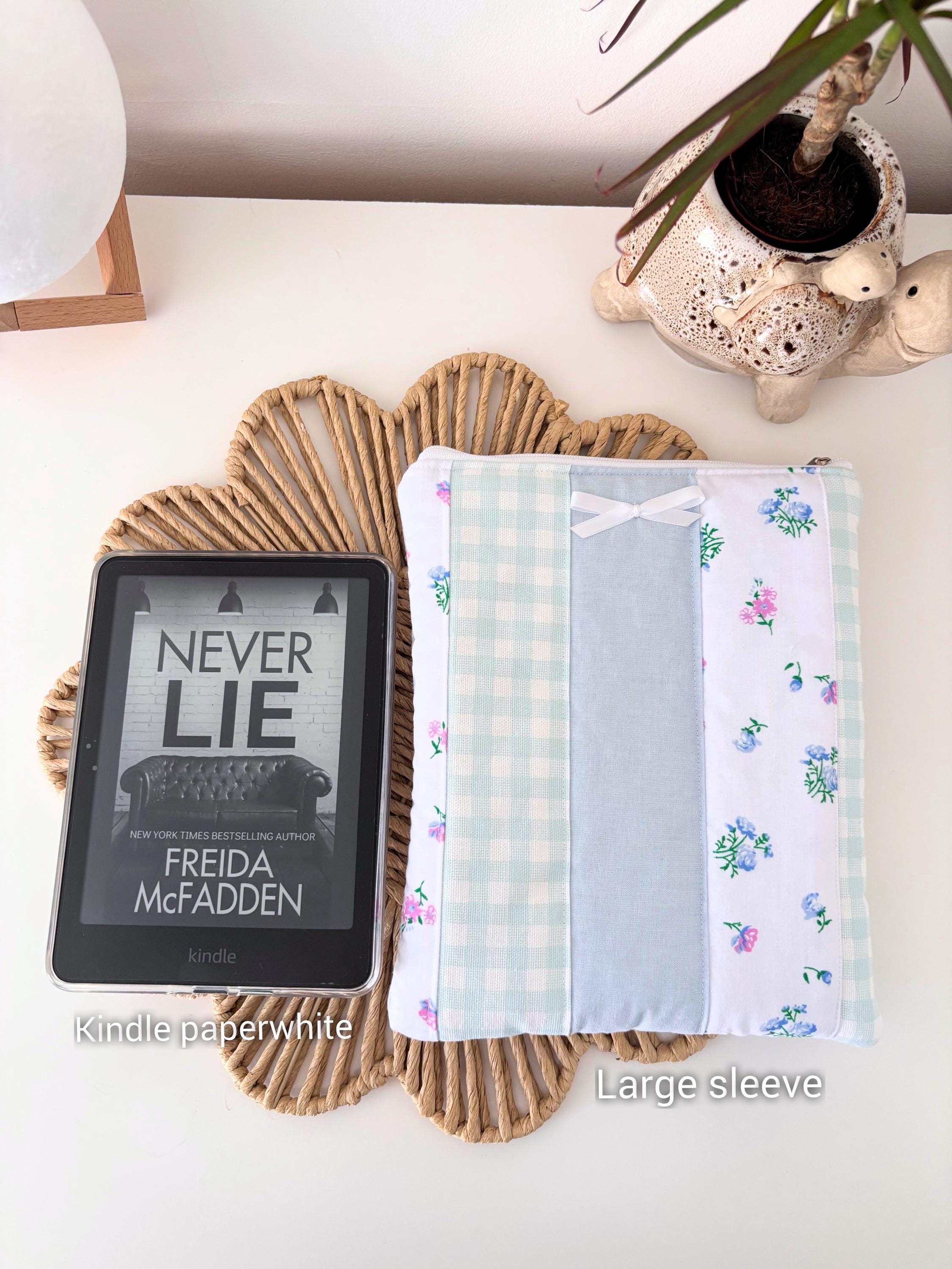 Pastel blue patchwork kindle/e-reader sleeve